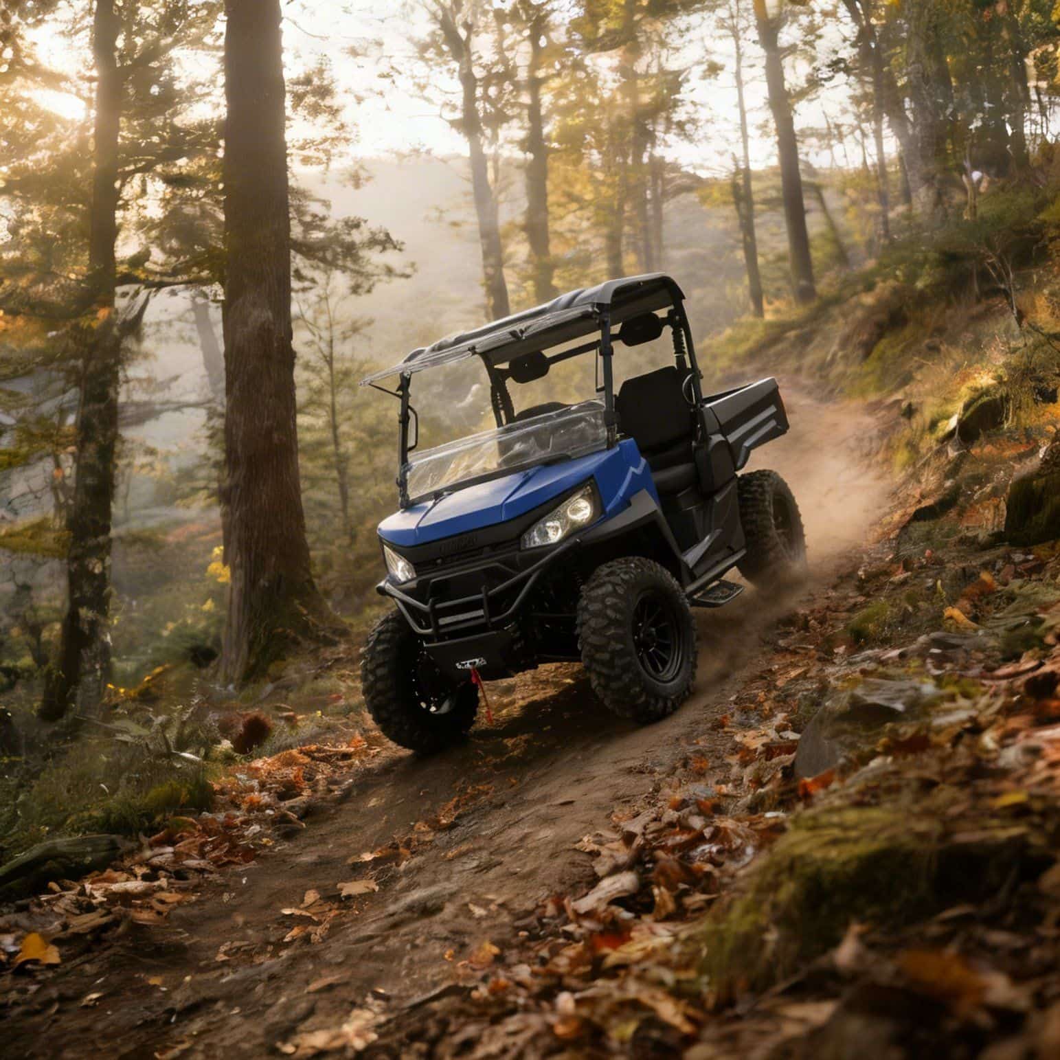 4WD UTV 73,6V 20KW Peak Power 400A Controller 350kg Dump Bed