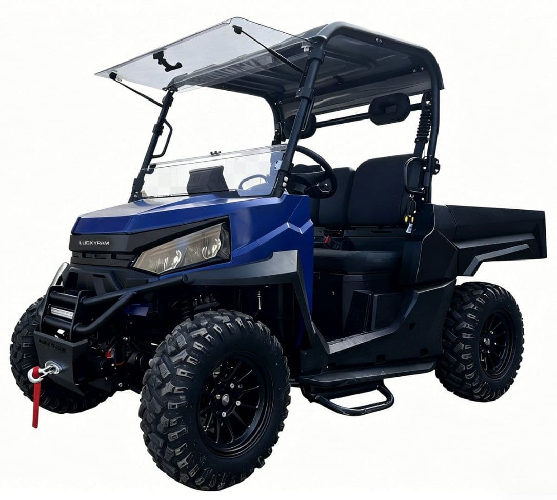 73,6V elektrisk UTV 10KW AC-motor 80-100km Räckvidd för fastighetsunderhåll