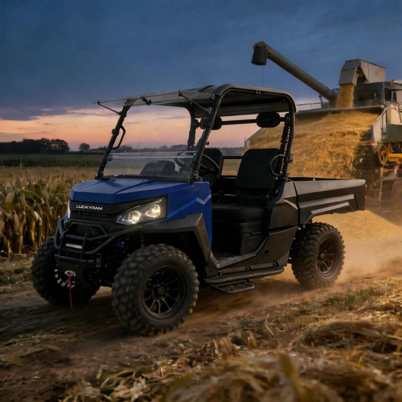 Elektrisk UTV 4WD Vadning 290mm Djup 350kg Lastkapacitet