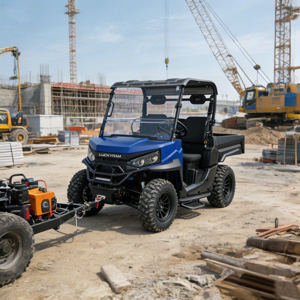 Ranch Work UTV 4WD 10KW AC-motor 670kg Lastning 1000kg Bogsering